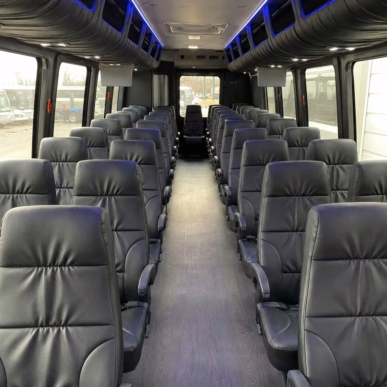 15 35 passenger minibus interior