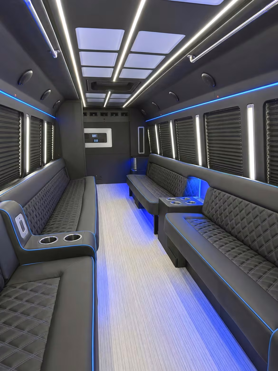 20 passenger party bus interior