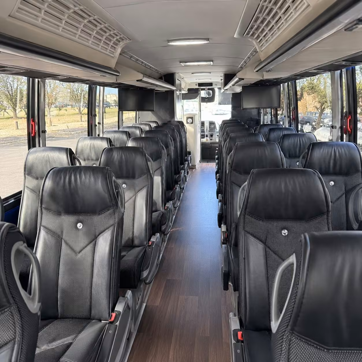 40 56 passenger charter bus interior